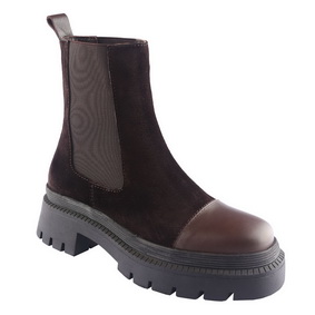 D.MoRo Partig woman model casual fashion, Chelsea Boots BROWN color