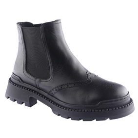 D.MoRo Yaprano woman model casual fashion, Chelsea Boots BLACK color